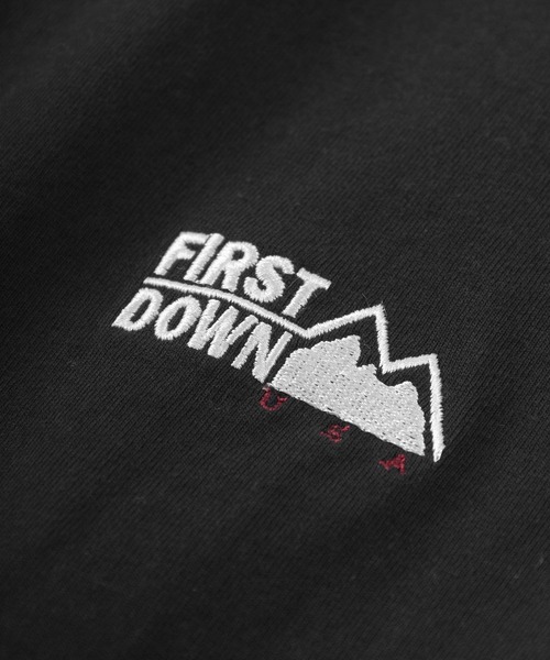 FIRST DOWN(ファーストダウン)の「【FIRST DOWN/ファーストダウン】ビッグシルエット ワンポイント ブランドロゴ刺繍 半袖Tシャツ(Tシャツ/カットソー・メンズ・ホワイト/ブラック・M/L/XL)」の8枚目の写真
