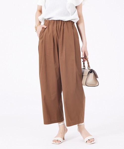 Rouge vif（ルージュヴィフ）の「イージーワイドパンツ（その他パンツ・レディース・ベージュ/レッド/ネイビー/ピンク/ブラウン/ブラック・36/38）」の3枚目の写真