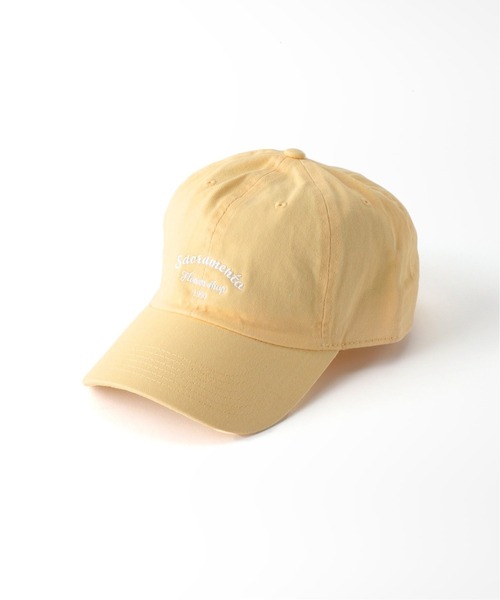 B.C STOCK（ベーセーストック）の「《追加》Embroidery Cap（キャップ・レディース・チャコールグレー/ベージュ/グリーン/イエロー・FREE）」の4枚目の写真