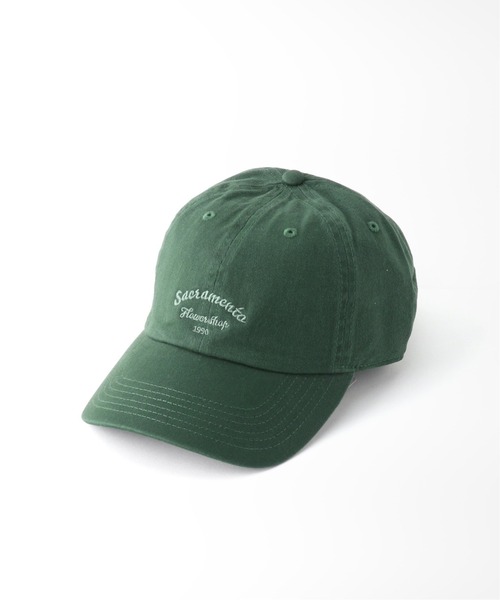 B.C STOCK（ベーセーストック）の「《追加》Embroidery Cap（キャップ・レディース・チャコールグレー/ベージュ/グリーン/イエロー・FREE）」の3枚目の写真