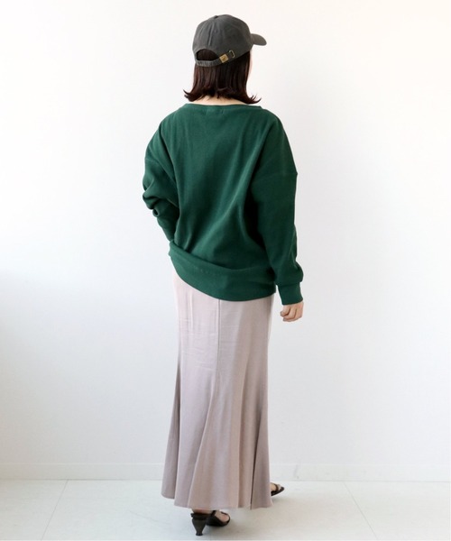 B.C STOCK（ベーセーストック）の「《追加》Embroidery Cap（キャップ・レディース・チャコールグレー/ベージュ/グリーン/イエロー・FREE）」の7枚目の写真