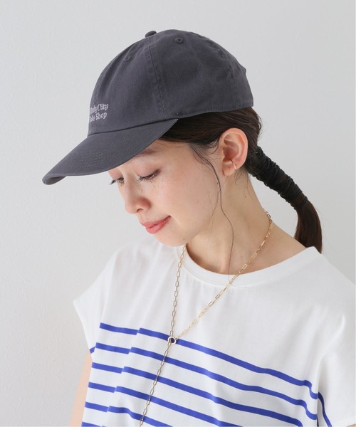 B.C STOCK（ベーセーストック）の「《追加》Embroidery Cap（キャップ・レディース・チャコールグレー/ベージュ/グリーン/イエロー・FREE）」の14枚目の写真