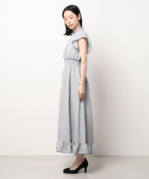 TITTY&CO.（ティティーアンドコー）の「【TITTY&CO.】メローデザインチェックワンピース（ワンピース・レディース・ライトブルー/ブラック・SMALL/MEDIUM）」の10枚目の写真