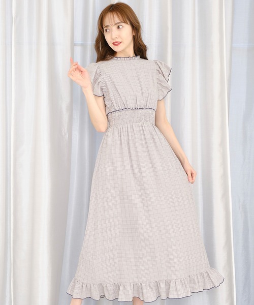 TITTY&CO.（ティティーアンドコー）の「【TITTY&CO.】メローデザインチェックワンピース（ワンピース・レディース・ライトブルー/ブラック・SMALL/MEDIUM）」の8枚目の写真