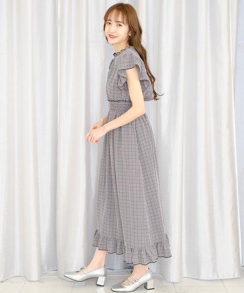 TITTY&CO.（ティティーアンドコー）の「【TITTY&CO.】メローデザインチェックワンピース（ワンピース・レディース・ライトブルー/ブラック・SMALL/MEDIUM）」の7枚目の写真