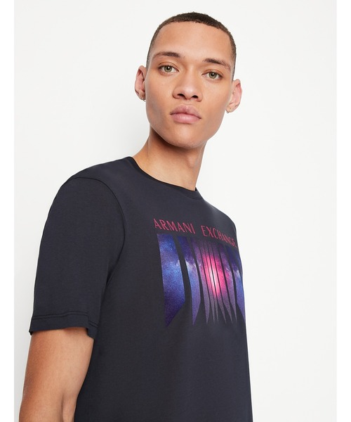 セール A X アルマーニ エクスチェンジ グラフィックデザイン 半袖クルーネックtシャツ Slim Tシャツ カットソー Armani Exchange アルマーニエクスチェンジ のファッション通販 Zozotown