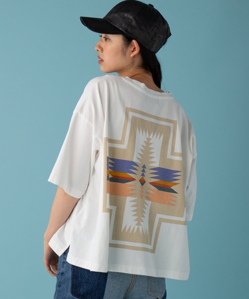 PENDLETON（ペンドルトン）の「Short Length Tee（Tシャツ/カットソー・レディース・チャコールグレー/オフホワイト/ミント/ホワイト系その他/グレー系その他・FREE）」の2枚目の写真