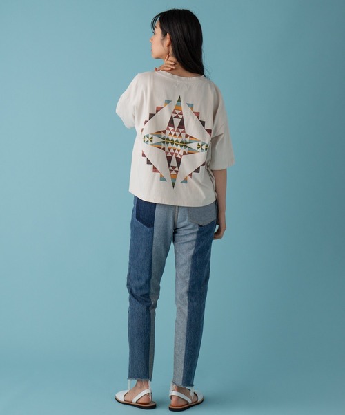 PENDLETON（ペンドルトン）の「Short Length Tee（Tシャツ/カットソー・レディース・チャコールグレー/オフホワイト/ミント/ホワイト系その他/グレー系その他・FREE）」の6枚目の写真