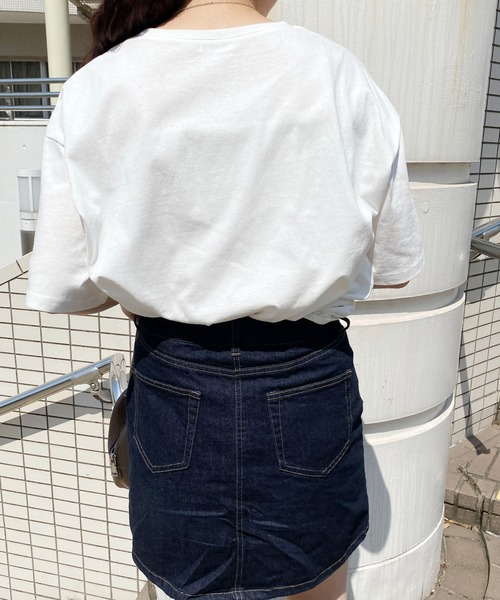 PairPair（ペアペア）の「holiday刺繍Tシャツ(ユニセックス)（Tシャツ/カットソー・メンズ・オフホワイト/グリーン/ホワイト系その他/ブラック系その他/グリーン系その他/スミクロ・フリー）」の21枚目の写真