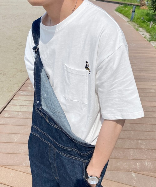 PairPair（ペアペア）の「holiday刺繍Tシャツ(ユニセックス)（Tシャツ/カットソー・メンズ・オフホワイト/グリーン/ホワイト系その他/ブラック系その他/グリーン系その他/スミクロ・フリー）」の17枚目の写真