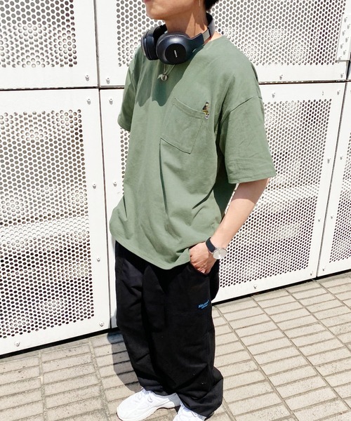 PairPair（ペアペア）の「holiday刺繍Tシャツ(ユニセックス)（Tシャツ/カットソー・メンズ・オフホワイト/グリーン/ホワイト系その他/ブラック系その他/グリーン系その他/スミクロ・フリー）」の20枚目の写真