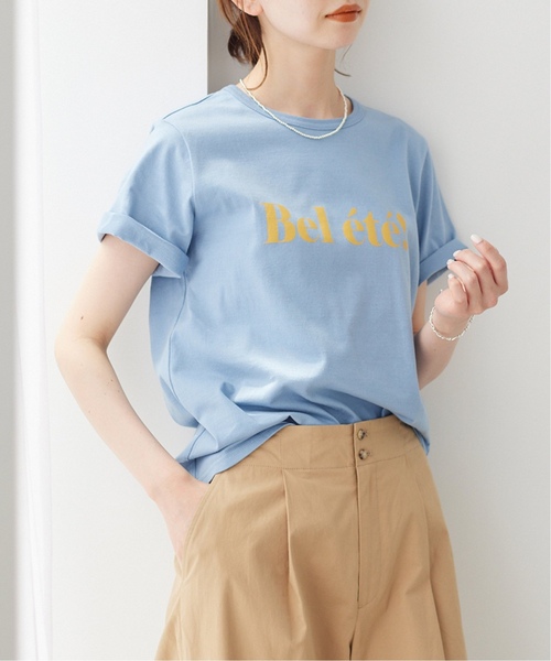 IENA - ◆新品　IENA イエナ バックロゴ  Tシャツ カットソー サックスブルー セール】BACK LOGO Tシャツ◇（Tシャツ/カットソー）｜IENA