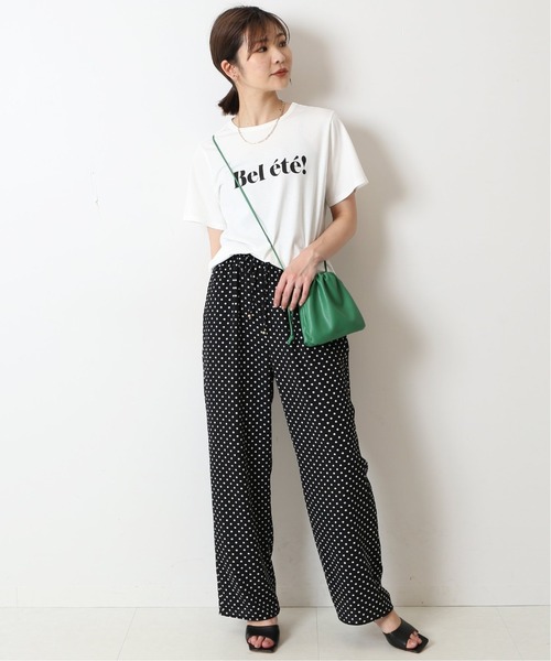 SLOBE IENA(スローブイエナ)の「《追加》Bel ete ロゴTシャツ(Tシャツ/カットソー・レディース・ホワイト/サックスブルー/ネイビー・FREE)」の5枚目の写真