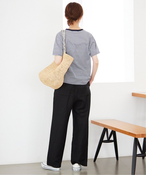 SLOBE IENA(スローブイエナ)の「《追加》Bel ete ロゴTシャツ(Tシャツ/カットソー・レディース・ホワイト/サックスブルー/ネイビー・FREE)」の11枚目の写真
