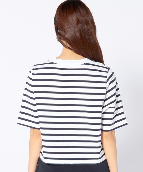 Another Edition(アナザーエディション)の「ショートTシャツ/AEBC SHORT T(Tシャツ/カットソー・レディース・ホワイト/グレー/ネイビー/イエロー/オリーブ・フリー)」の15枚目の写真