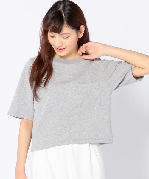 Another Edition(アナザーエディション)の「ショートTシャツ/AEBC SHORT T(Tシャツ/カットソー・レディース・ホワイト/グレー/ネイビー/イエロー/オリーブ・フリー)」の21枚目の写真