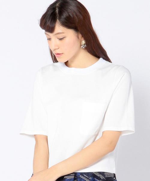 Another Edition(アナザーエディション)の「ショートTシャツ/AEBC SHORT T(Tシャツ/カットソー・レディース・ホワイト/グレー/ネイビー/イエロー/オリーブ・フリー)」の22枚目の写真