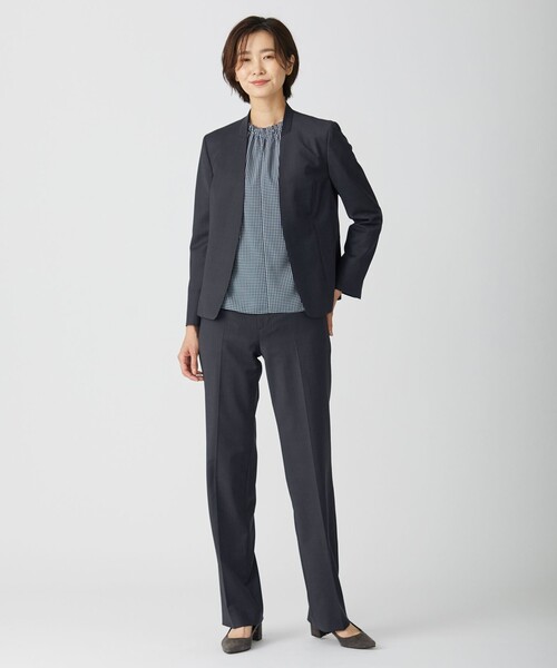 J.PRESS(ジェイプレス)の「BAHARIYE ストレート パンツ(その他パンツ・レディース・ネイビー系・T13/T15/T17)」の3枚目の写真