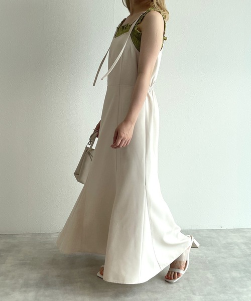 w closet（ダブルクローゼット）の「【2WAY】マーメイドジャンパースカート（ジャンパースカート・レディース・ブラック/ブラウン/アイボリー/ブラウン系その他・FREE）」の10枚目の写真