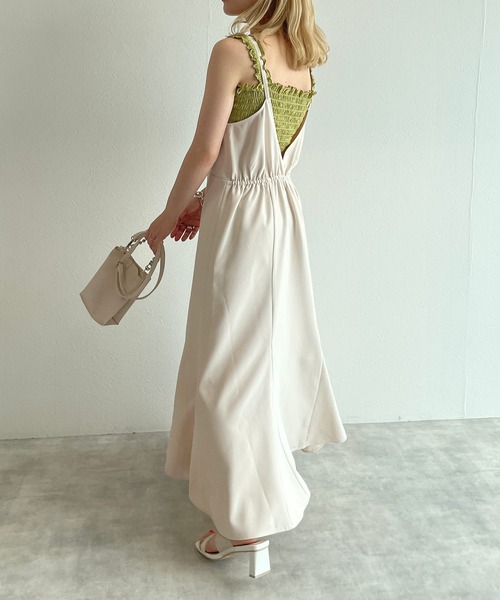 w closet（ダブルクローゼット）の「【2WAY】マーメイドジャンパースカート（ジャンパースカート・レディース・ブラック/ブラウン/アイボリー/ブラウン系その他・FREE）」の15枚目の写真