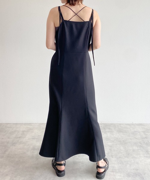 w closet（ダブルクローゼット）の「【2WAY】マーメイドジャンパースカート（ジャンパースカート・レディース・ブラック/ブラウン/アイボリー/ブラウン系その他・FREE）」の9枚目の写真