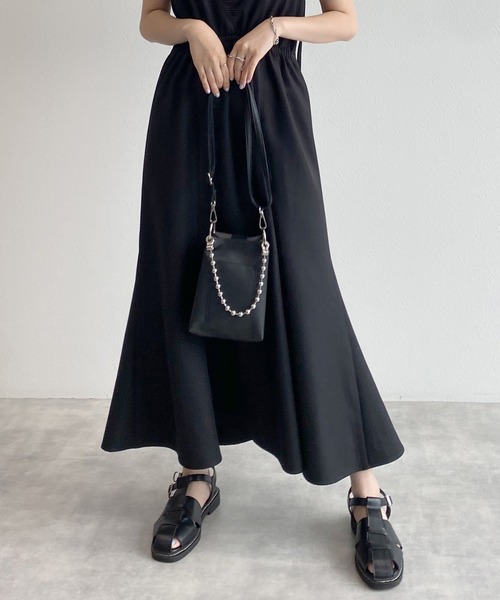 w closet（ダブルクローゼット）の「【2WAY】マーメイドジャンパースカート（ジャンパースカート・レディース・ブラック/ブラウン/アイボリー/ブラウン系その他・FREE）」の13枚目の写真