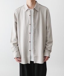 ATTACHMENT | ウール・シルク インターロック カットオフ シャツ /  WO / SI INTERLOCK CUT OFF SHIRT(シャツ/ブラウス)