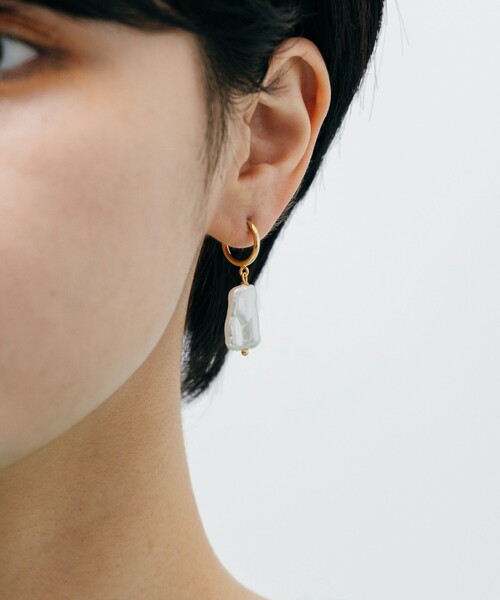 CITEN(シテン)の「<CITEN>フェイクバロックパール ノンホールピアス イヤリング(イヤリング・レディース・ゴールド・FREE)」の6枚目の写真