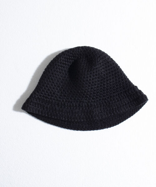 GLOSTER（グロスター）の「【GLOSTER/グロスター】HAND KNIT HAT クロシェ かぎ編み バケットハット（ハット・メンズ・ブラック/レッド/アイボリー/ベージュ・FREE）」の10枚目の写真
