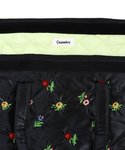 Casselini(キャセリーニ)の「Casselini 刺繍PCケース(PC・タブレットケース・レディース・ブラック/シルバー・FREE)」の6枚目の写真