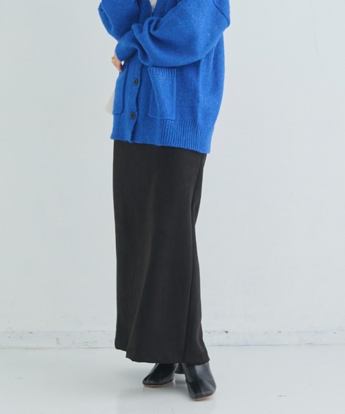 Shelly island（シェリーアイランド）の「エコスウェードタイトスカート（スカート・レディース・ブラック/パープル/ブラウン・M）」の17枚目の写真