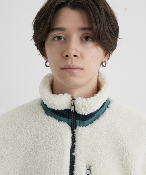 JUNRED（ジュンレッド）の「ボアフリーススタンドブルゾン（ブルゾン・メンズ・ブラック/ベージュ/オフホワイト・S/M/L）」の20枚目の写真