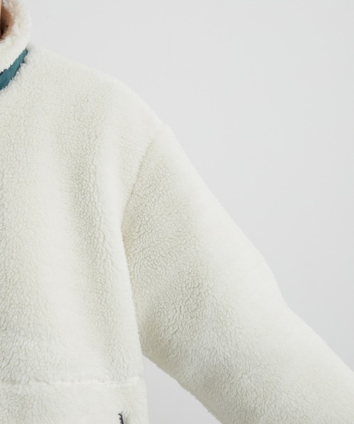 JUNRED（ジュンレッド）の「ボアフリーススタンドブルゾン（ブルゾン・メンズ・ブラック/ベージュ/オフホワイト・S/M/L）」の21枚目の写真