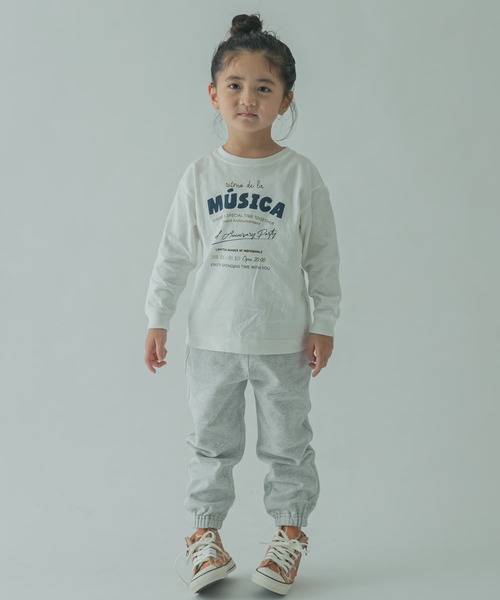 FORK&SPOON（フォークアンドスプーン）の「『親子リンク』FORK&SPOON　ロゴプリントロングスリーブTシャツ(KIDS)（Tシャツ/カットソー・キッズ・ブラック/オフホワイト・120/105/135）」の9枚目の写真
