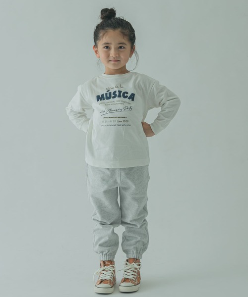 FORK&SPOON（フォークアンドスプーン）の「『親子リンク』FORK&SPOON　ロゴプリントロングスリーブTシャツ(KIDS)（Tシャツ/カットソー・キッズ・ブラック/オフホワイト・120/105/135）」の10枚目の写真