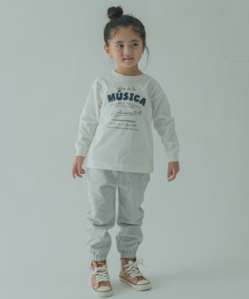 FORK&SPOON（フォークアンドスプーン）の「『親子リンク』FORK&SPOON　ロゴプリントロングスリーブTシャツ(KIDS)（Tシャツ/カットソー・キッズ・ブラック/オフホワイト・120/105/135）」の11枚目の写真
