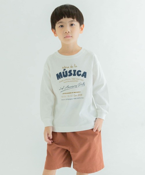 FORK&SPOON（フォークアンドスプーン）の「『親子リンク』FORK&SPOON　ロゴプリントロングスリーブTシャツ(KIDS)（Tシャツ/カットソー・キッズ・ブラック/オフホワイト・120/105/135）」の13枚目の写真