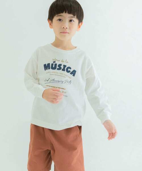 FORK&SPOON（フォークアンドスプーン）の「『親子リンク』FORK&SPOON　ロゴプリントロングスリーブTシャツ(KIDS)（Tシャツ/カットソー・キッズ・ブラック/オフホワイト・120/105/135）」の15枚目の写真