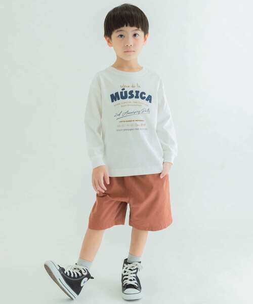 FORK&SPOON（フォークアンドスプーン）の「『親子リンク』FORK&SPOON　ロゴプリントロングスリーブTシャツ(KIDS)（Tシャツ/カットソー・キッズ・ブラック/オフホワイト・120/105/135）」の19枚目の写真