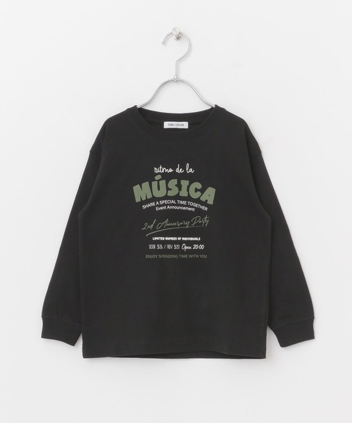 FORK&SPOON（フォークアンドスプーン）の「『親子リンク』FORK&SPOON　ロゴプリントロングスリーブTシャツ(KIDS)（Tシャツ/カットソー・キッズ・ブラック/オフホワイト・120/105/135）」の20枚目の写真