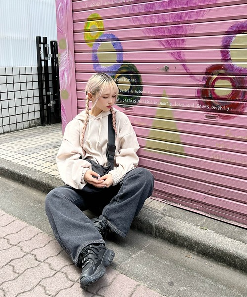 Figments（フィグメンツ）の「コーデュロイパーカー（パーカー・レディース・ブラック/ベージュ・FREE）」の6枚目の写真