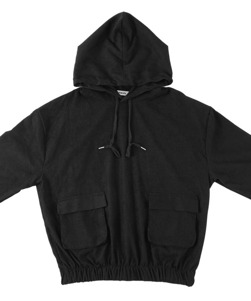 Figments（フィグメンツ）の「コーデュロイパーカー（パーカー・レディース・ブラック/ベージュ・FREE）」の10枚目の写真