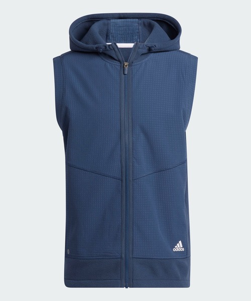 adidas（アディダス）の「撥水フリース フルジップフーディーベスト