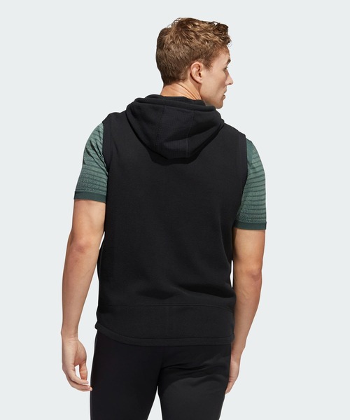 adidas（アディダス）の「撥水フリース フルジップフーディーベスト