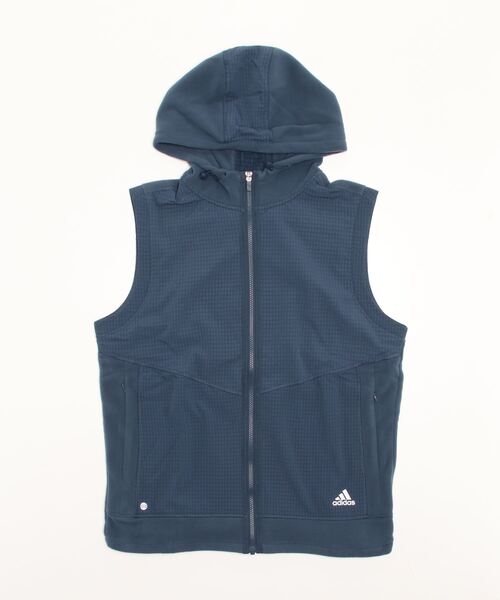 adidas（アディダス）の「撥水フリース フルジップフーディーベスト
