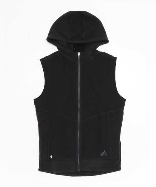 adidas（アディダス）の「撥水フリース フルジップフーディーベスト