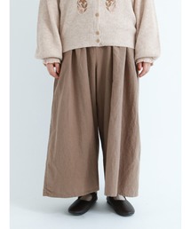 【ETHICAL CRAFTS】リサイクルリネン混ハカマパンツ