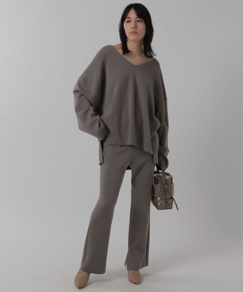 【美品】Chaos シエラウールニットパンツ／ブラウン Chaos（カオス）の「Chaos(カオス)/シエラウールニットパンツ（その他