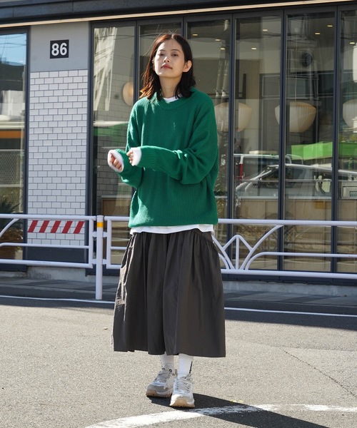 UNIIT(ユニット)の「【UNIIT/ユニット】7G オーバーサイズ ビッグシルエット クルーニット(ニット/セーター・メンズ・ブラック/ブルー/グリーン・MEDIUM/LARGE)」の14枚目の写真