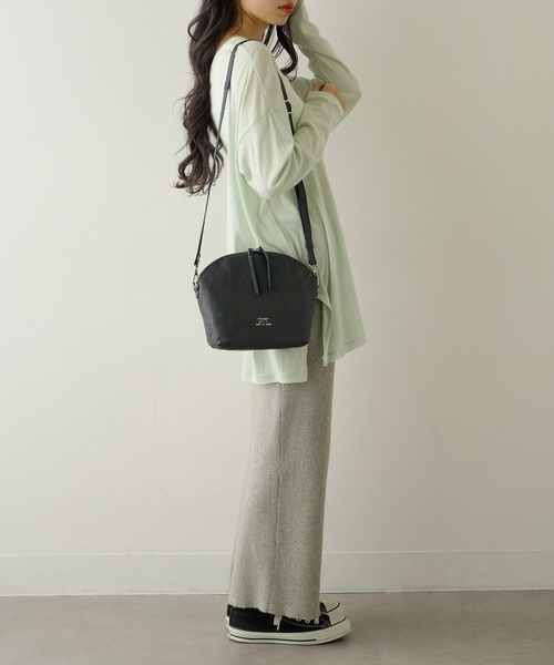 TIDEWAY(タイドウェイ)の「【TIDEWAY】EC限定 ライトレザーショルダーバッグ LIGHT LEATHER SHOULDER T2409(ショルダーバッグ・レディース・ブラック/ダークブラウン/グレイッシュベージュ/ブラック系その他2/ダークブラウン系/ネイビー/シルバー・FREE)」の21枚目の写真
